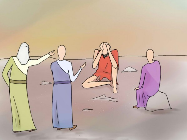 몰아붙임 당하는 욥
